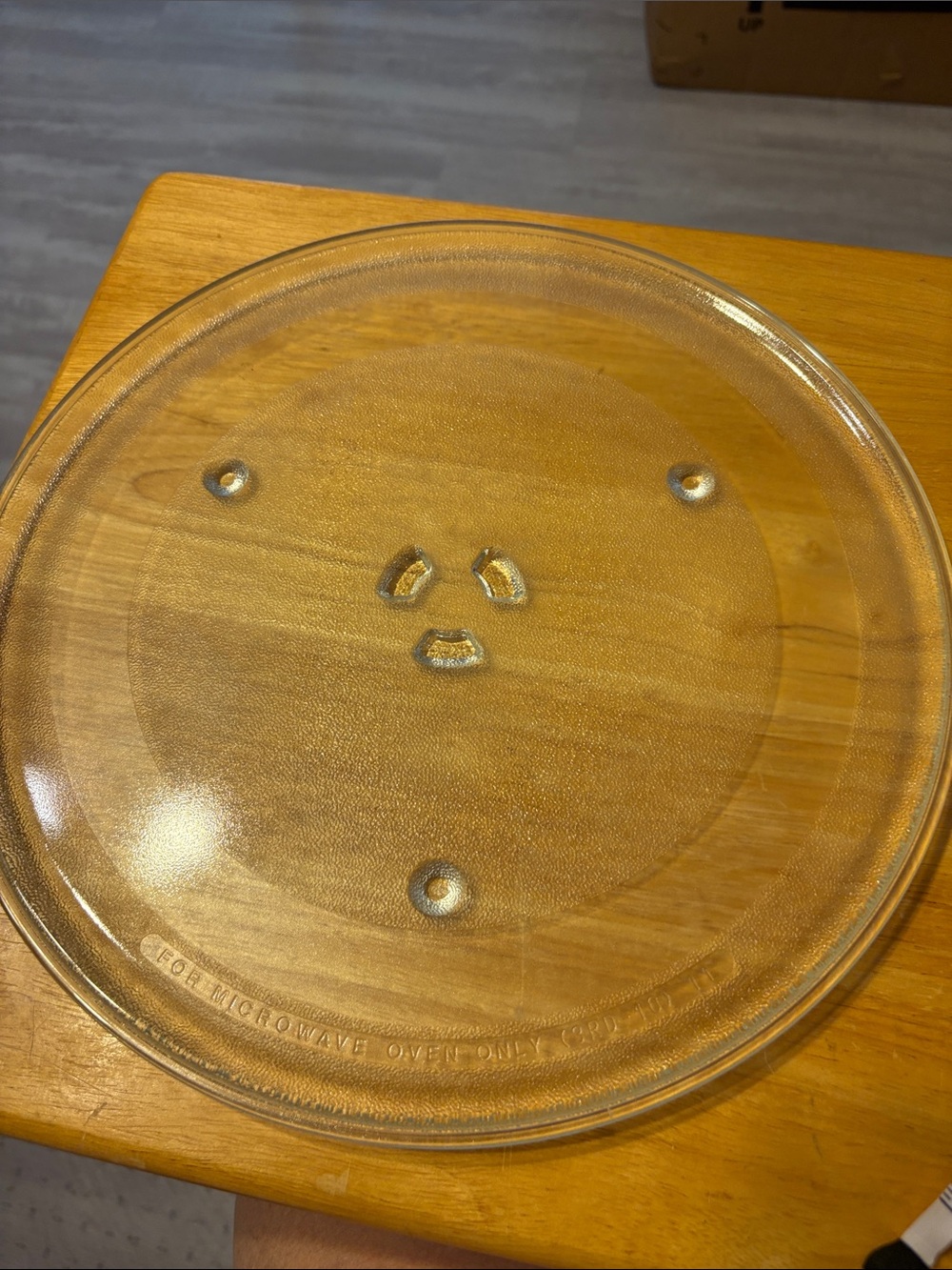 Clear Glass Microwave Turntable Plate - Transparent